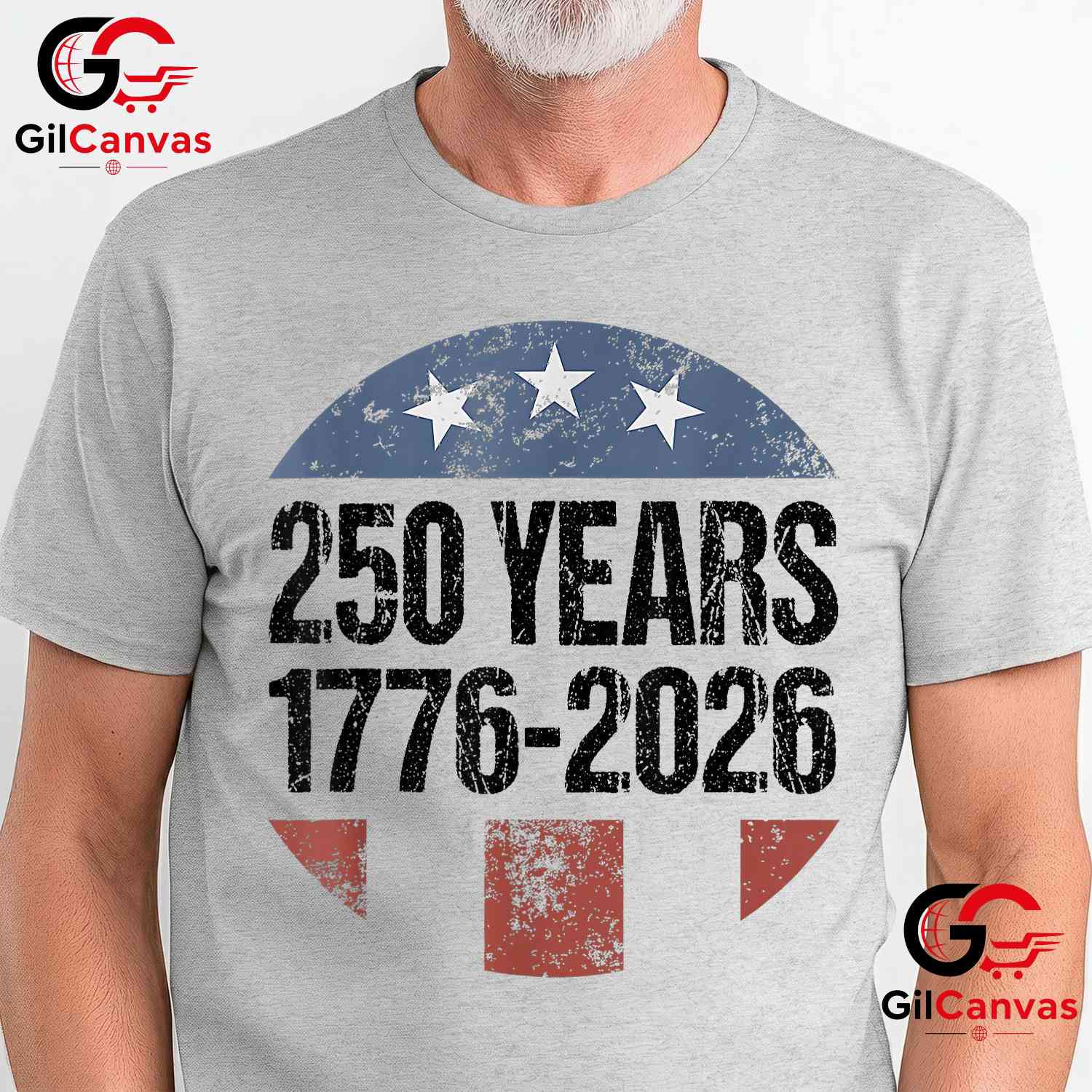 American Flag 250th Anniversary USA 4th of July 250 Years Unisex Men Women T-Shirt