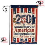 American Independence 250th Garden Flag Vintage Liberty Bell Yard Decor Sign