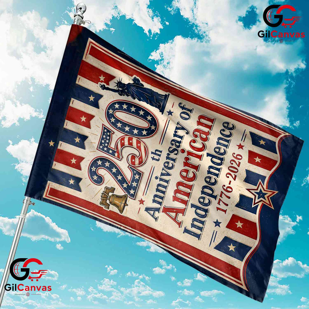 American Independence 250th Garden Flag Vintage Liberty Bell Yard Decor Sign