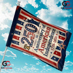 American Independence 250th Garden Flag Vintage Liberty Bell Yard Decor Sign