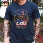 Bigfoot USA 1776-2026 Freedom 250 Years 4th of July Unisex Adult Graphic T-Shirt