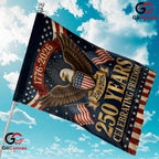 Celebrating Freedom 250th House Garden Flag Patriotic Eagle Yard Banner 2026