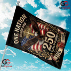 Christian Eagle Patriotic House 1776-2026 Religious 250th Yard Garden Flag