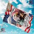 Custom Family 250th Anniversary Personalized USA Eagle 2026 Decor Garden Flag