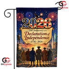 Declaration of Independence 250th Founding Fathers Patriotic Garden Flag