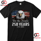 Eagle American Flag 250th Anniversary 4th of July 250 Years Unisex Adult T-Shirt
