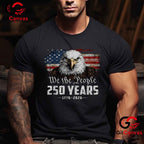 Eagle American Flag 250th Anniversary 4th of July 250 Years Unisex Adult T-Shirt