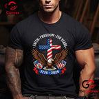 Faith Freedom 4th of July Patriotic USA 250th Anniversary Unisex Vintage Patriotic T-Shirt