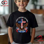 Faith Freedom 4th of July Patriotic USA 250th Anniversary Unisex Vintage Patriotic T-Shirt