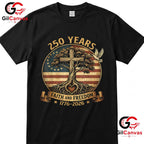Faith Freedom Christian USA 250th Anniversary 250 Years Unisex Adult T-Shirt