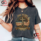 Faith Freedom Christian USA 250th Anniversary 250 Years Unisex Adult T-Shirt