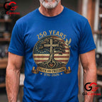 Faith Freedom Christian USA 250th Anniversary 250 Years Unisex Adult T-Shirt