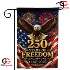 Flying Eagle 250th Anniversary Garden Flag Patriotic Freedom Yard Banner Sign