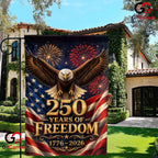 Flying Eagle 250th Anniversary Garden Flag Patriotic Freedom Yard Banner Sign