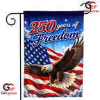 Flying Eagle 250th Anniversary Garden Flag Semiquincentennial Yard Decor Banner