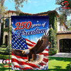Flying Eagle 250th Anniversary Garden Flag Semiquincentennial Yard Decor Banner