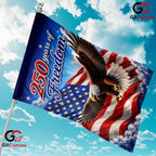 Flying Eagle 250th Anniversary Garden Flag Semiquincentennial Yard Decor Banner