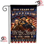 Founding Fathers 250th Garden Flag We The People Semiquincentennial Yard Decor