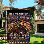 Founding Fathers 250th Garden Flag We The People Semiquincentennial Yard Decor