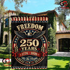 Freedom 250 Years Garden Flag We The People Patriotic Semiquincentennial