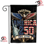 Freedom America 250 Garden Flag Statue Of Liberty Est 1776 Outdoor Yard Banner