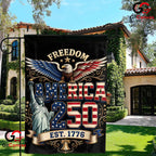 Freedom America 250 Garden Flag Statue Of Liberty Est 1776 Outdoor Yard Banner