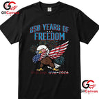 Freedom Eagle Dab 250th Anniversary USA 250 Years Unisex Youth Adult T-Shirt