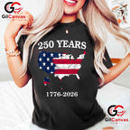 Freedom Independence Day America 250th Anniversary 250 Years Unisex T-Shirt