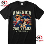 Funny Historical Presidents America 250th Anniversary 250 Years Unisex T-Shirt