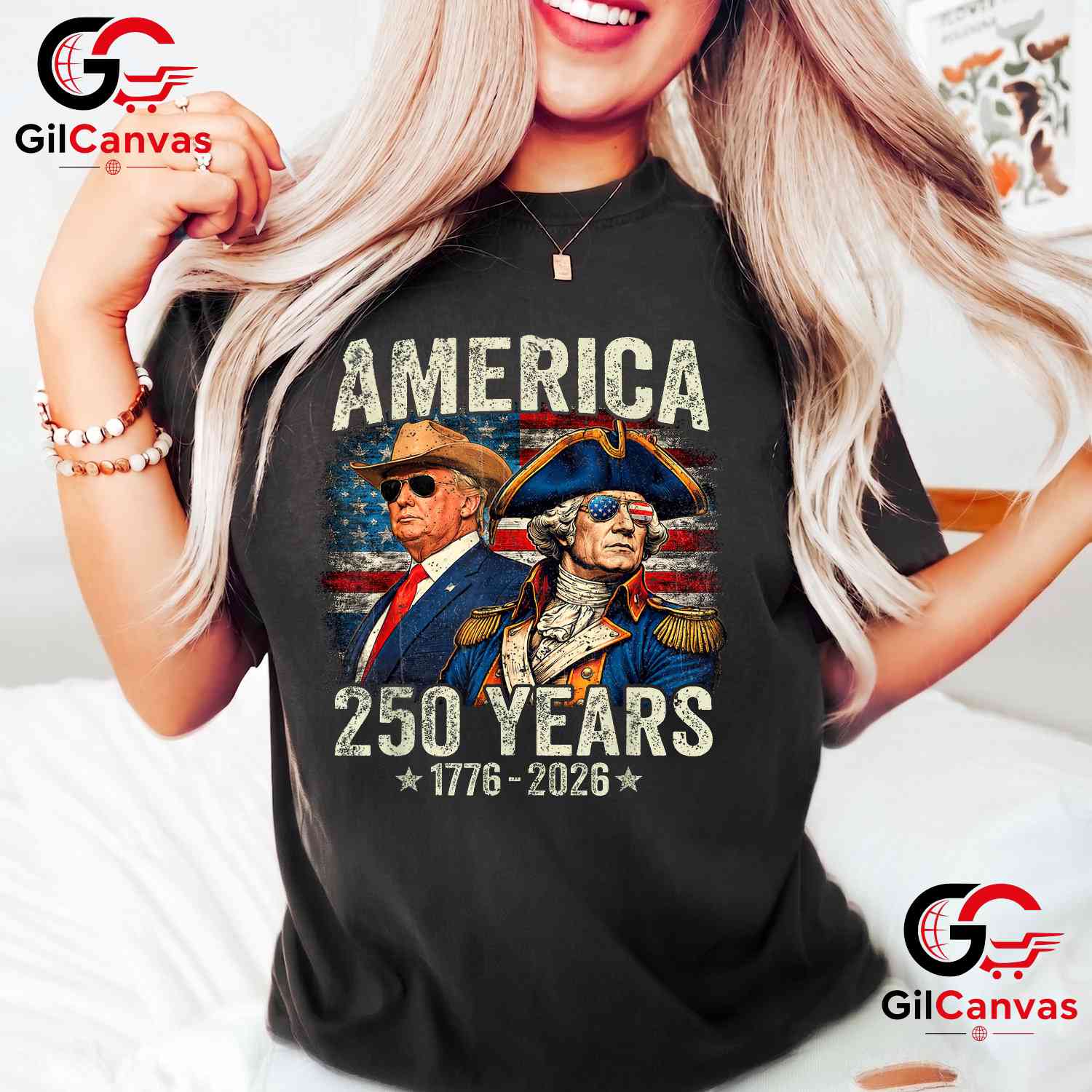 Funny Historical Presidents America 250th Anniversary 250 Years Unisex T-Shirt