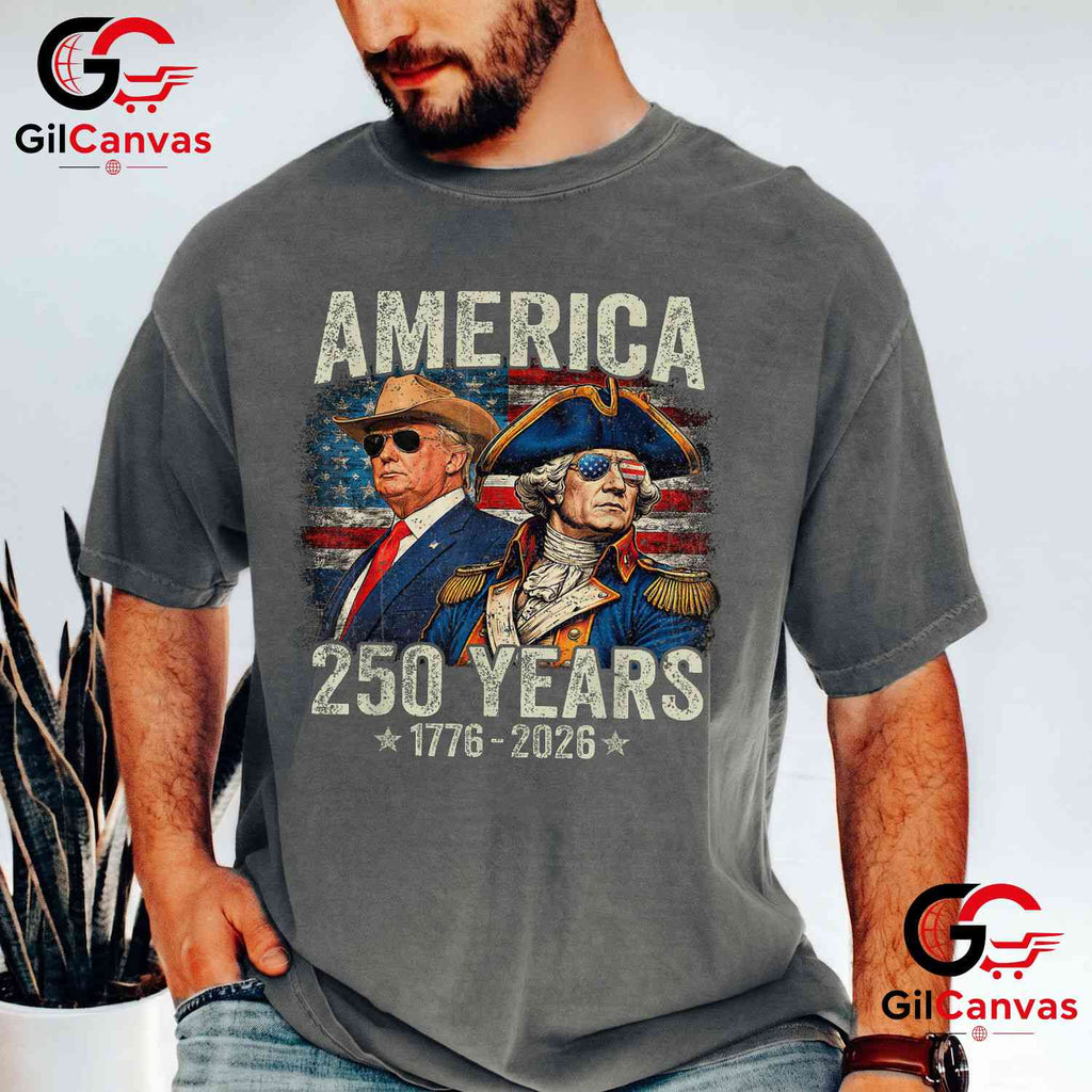 Funny Historical Presidents America 250th Anniversary 250 Years Unisex T-Shirt