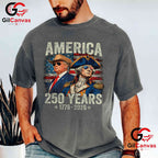 Funny Historical Presidents America 250th Anniversary 250 Years Unisex T-Shirt