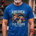Funny Historical Presidents America 250th Anniversary 250 Years Unisex T-Shirt