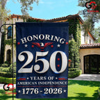 Honoring American Independence 250th Garden Flag Semiquincentennial Yard Decor