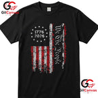 Independence Day Freedom 250 Years America Anniversary Unisex Men USA Flag Graphic T-Shirt