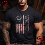 Independence Day Freedom 250 Years America Anniversary Unisex Men USA Flag Graphic T-Shirt