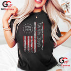 Independence Day Freedom 250 Years America Anniversary Unisex Men USA Flag Graphic T-Shirt