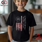 Independence Day Freedom 250 Years America Anniversary Unisex Men USA Flag Graphic T-Shirt
