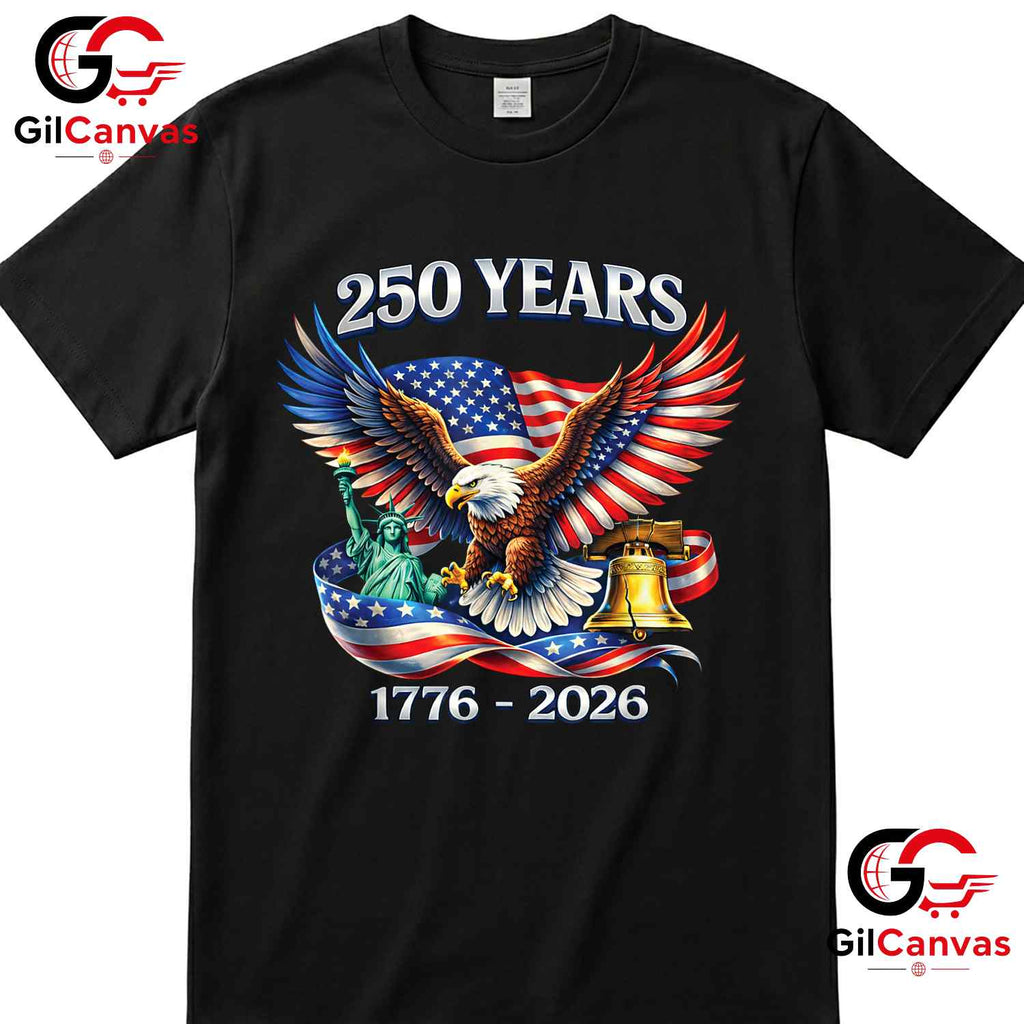 Independence Day Freedom America 250th Anniversary 250 Years Unisex T-Shirt