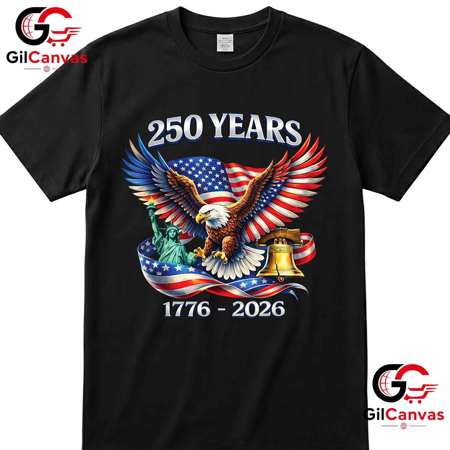 Independence Day Freedom America 250th Anniversary 250 Years Unisex T-Shirt