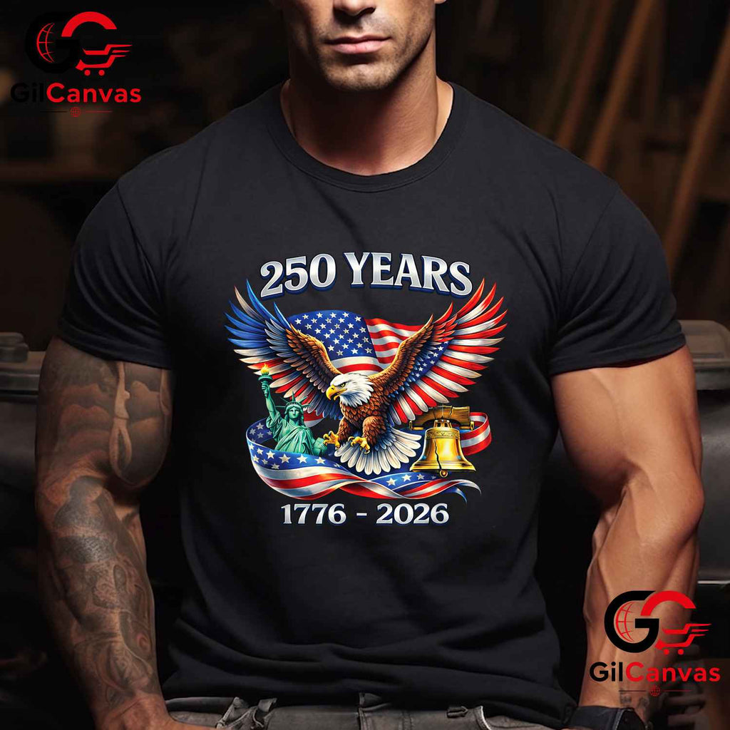 Independence Day Freedom America 250th Anniversary 250 Years Unisex T-Shirt