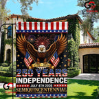 July 4th 2026 Independence Garden Flag Patriotic Eagle Semiquincentennial Sign