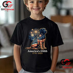 Labrador Retriever America 250th Anniversary 1776-2026 Unisex Dog Adult Graphic T-Shirt