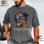 Labrador Retriever America 250th Anniversary 1776-2026 Unisex Dog Adult Graphic T-Shirt