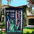 Lady Liberty 250 Years We The People Semiquincentennial Decor Garden Flag