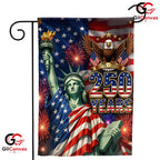 Liberty And Eagle 250th House Garden Flag July 4th Fireworks 1776-2026 Decor