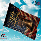 Liberty Bell 250th Anniversary Garden Flag Semiquincentennial Yard Decor Banner