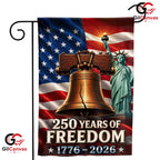 Liberty Bell 250th Anniversary House Garden Flag Semiquincentennial Yard Decor
