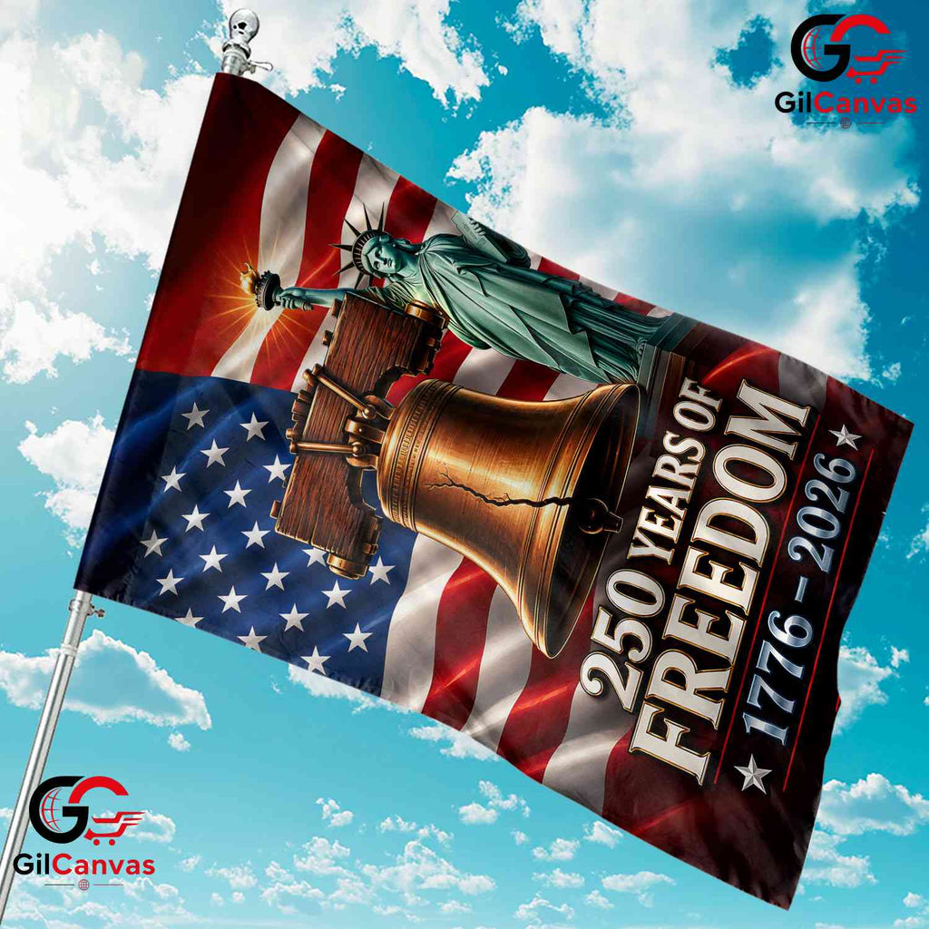 Liberty Bell 250th Anniversary House Garden Flag Semiquincentennial Yard Decor