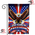 Majestic Eagle 250th Anniversary Garden Flag 1776-2026 Yard Decor Banner Sign